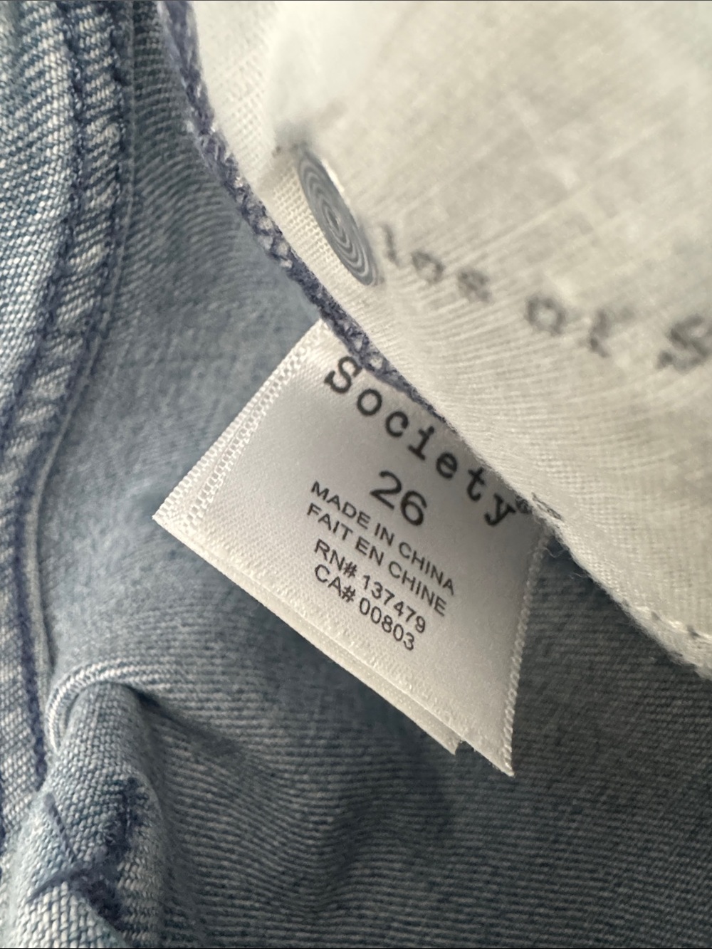 Articles of Society Distressed Cropped Jeans Size 26 Light Wash Raw Hem Denim - Picture 8 of 10